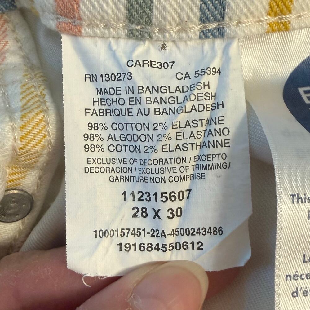 Wrangler Wanderer High Rise Flare Jean 622 Denim Vertical Stripes Women 28 x 30 - Picture 10 of 12